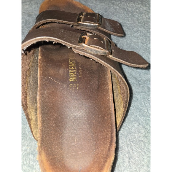 Birkenstock Arizona Leather Sandals Brown Size 42 M9/9.5 W11/11.5 GUC - Picture 6 of 7